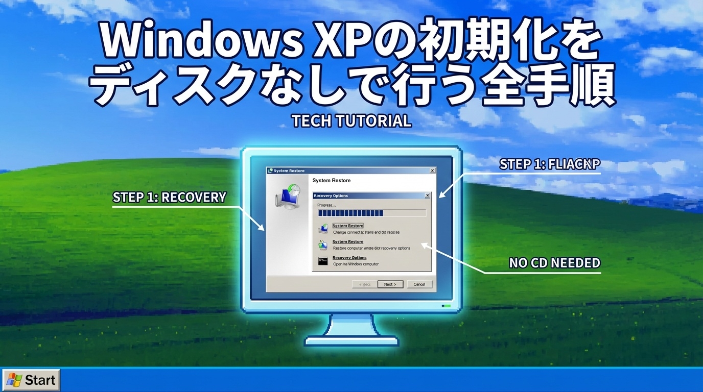 Windows XPの初期化をディスクなしで行う全手順 - Windowsの教科書